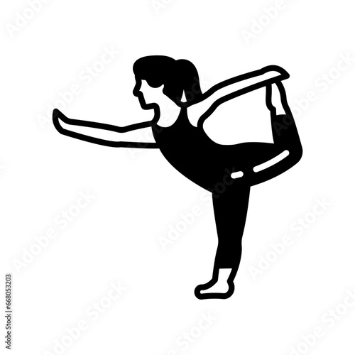 Dance Pose Icon in vector. illustration
