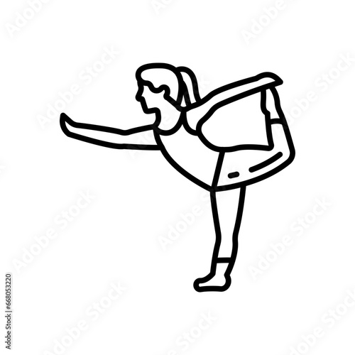 Dance Pose Icon in vector. illustration