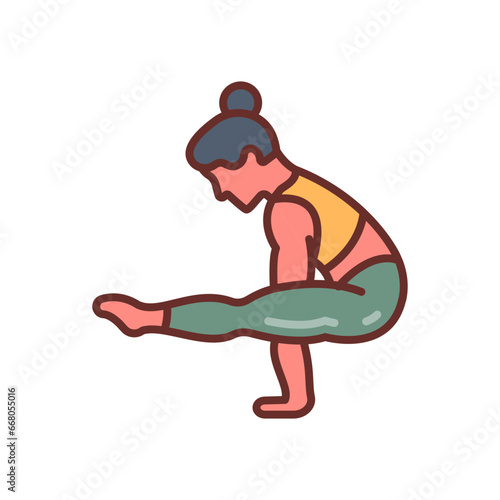 Firefly Pose Icon in vector. illustratio