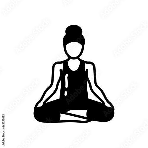 Easy Pose Icon in vector. illustration
