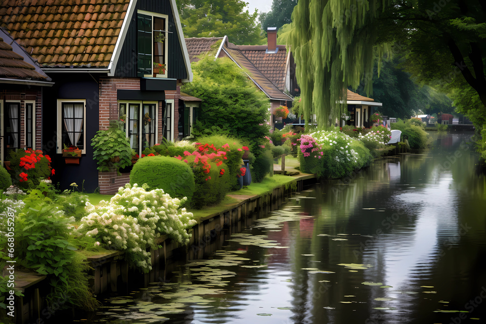 beautiful homes, gardens and trees on serene sun dappled country canal beautiful homes, gardens and trees on serene sun dappled country canal