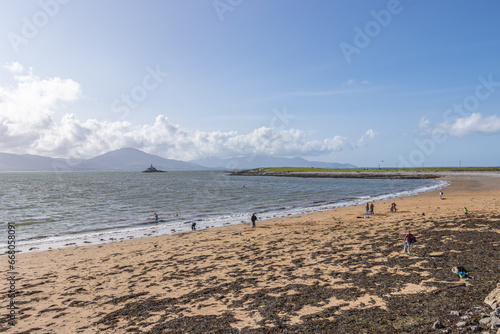 Fenit, Ireland - October 1 2023 "Wild Atlantic Way Scenic Road - Fenit Strand"