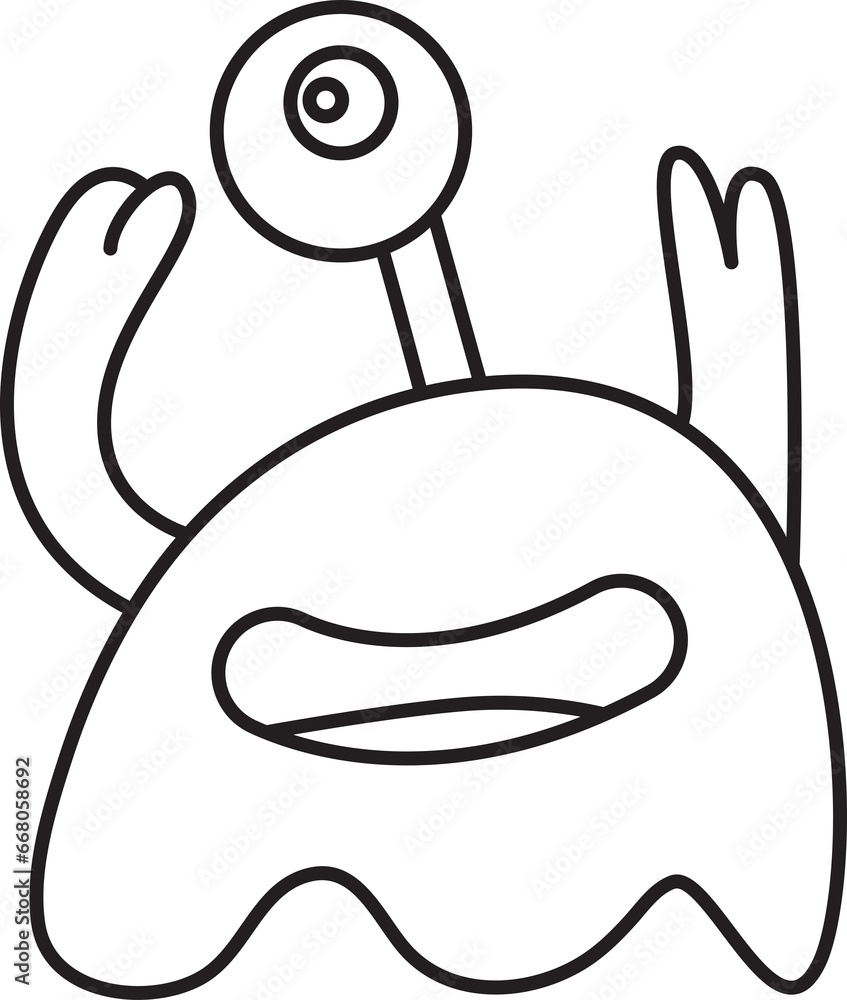 Doodle Monster Character Illustration
Doodle Monster Character Illustration