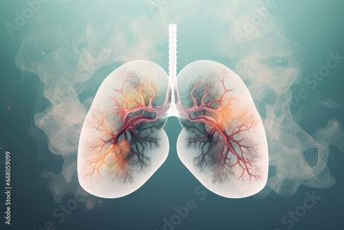 Lung Disease Caused By Smoking And Air Pollution photo