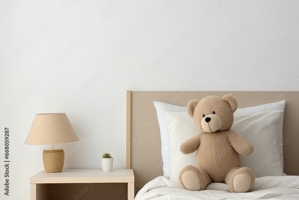 A Teddy Bear On A Bed A Teddy Bear On A Bed