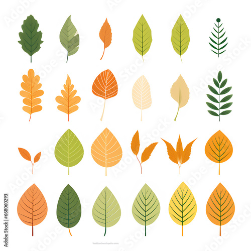 set of leaves  Generative AI 