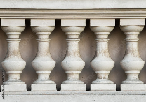 Antique balustrade from the 19th century