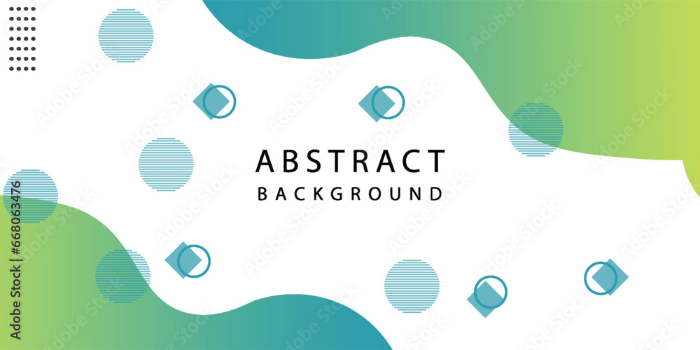 Colorful template banner with gradient colors. Design with liquid form. modern abstract and background vector