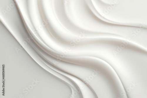 Realistic Cream Texture, Completely Isolated On Clear Background