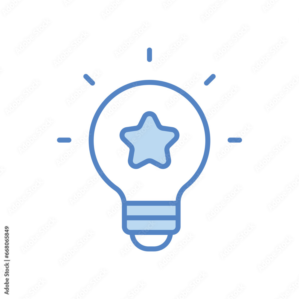 Inspiration icon isolate white background vector stock illustration Inspiration icon isolate white background vector stock illustration