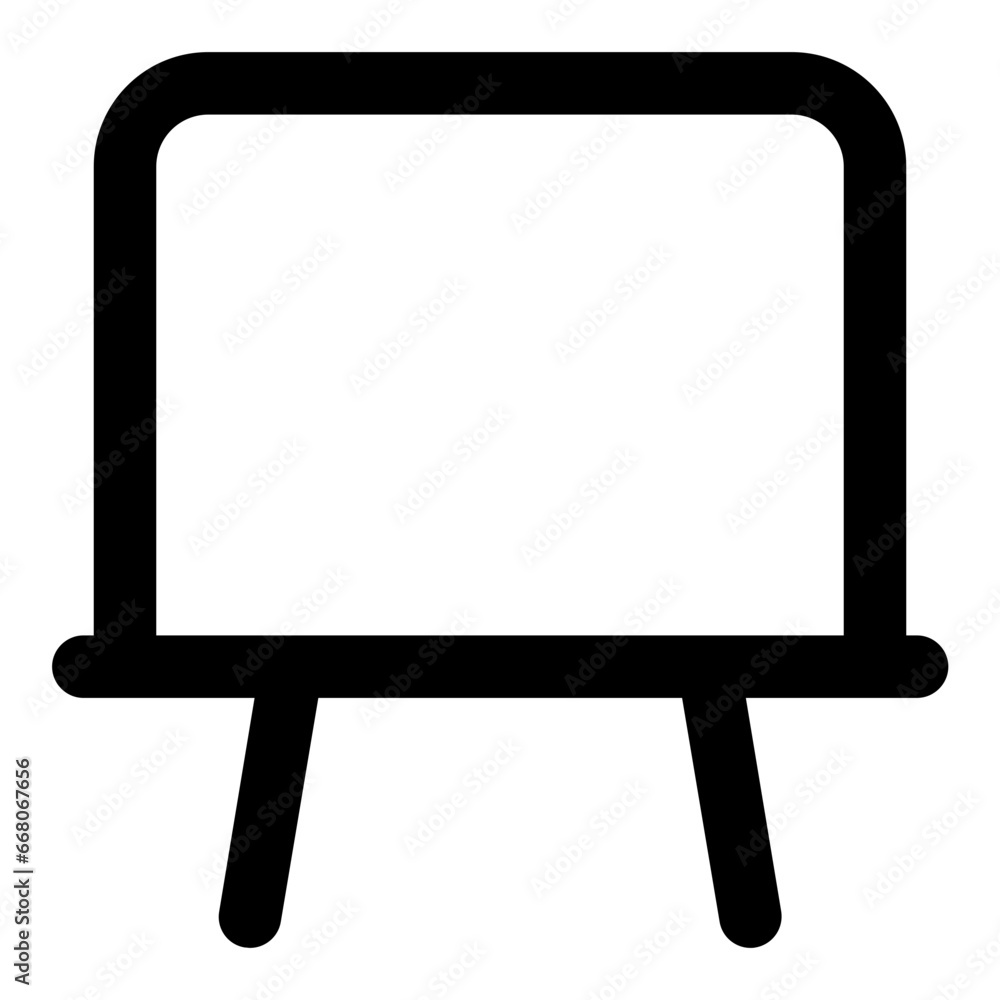 Chalkboard line icon Chalkboard line icon