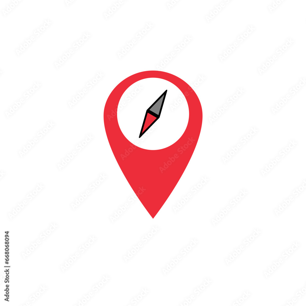 Pin Maps Vector icon
