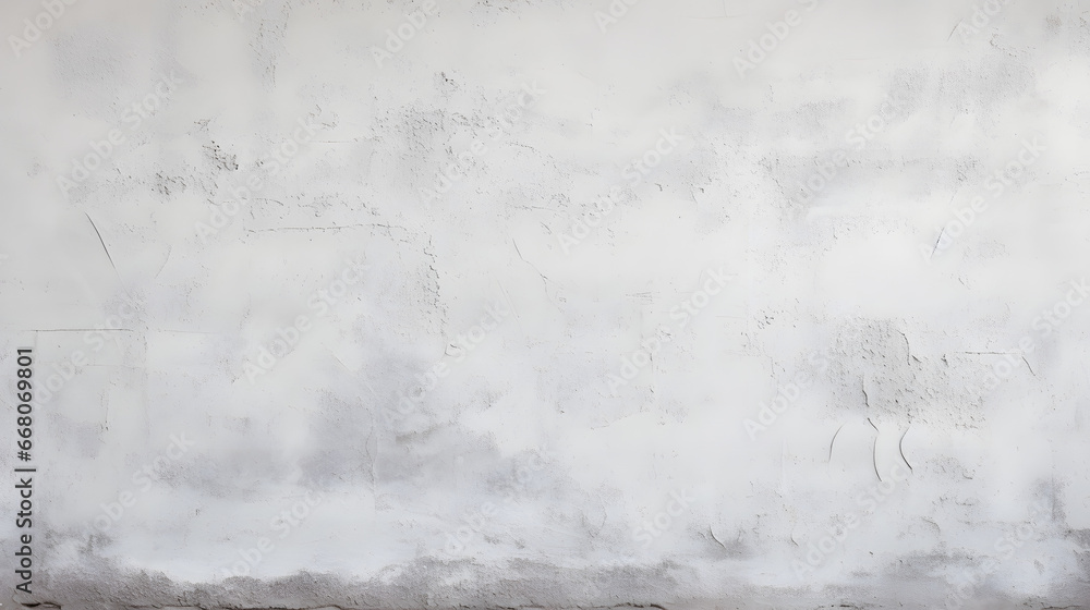 White concrete wall background texture with plaster. generative AI. - obrazy, fototapety, plakaty 