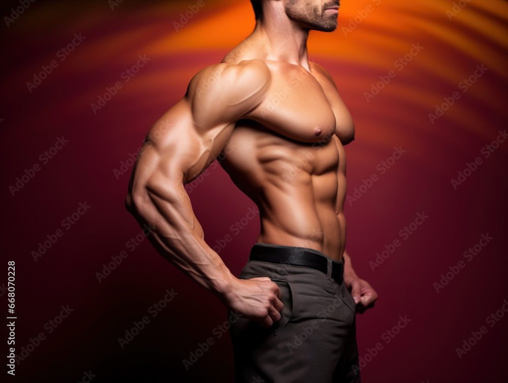 Muscular male torso Muscular male torso