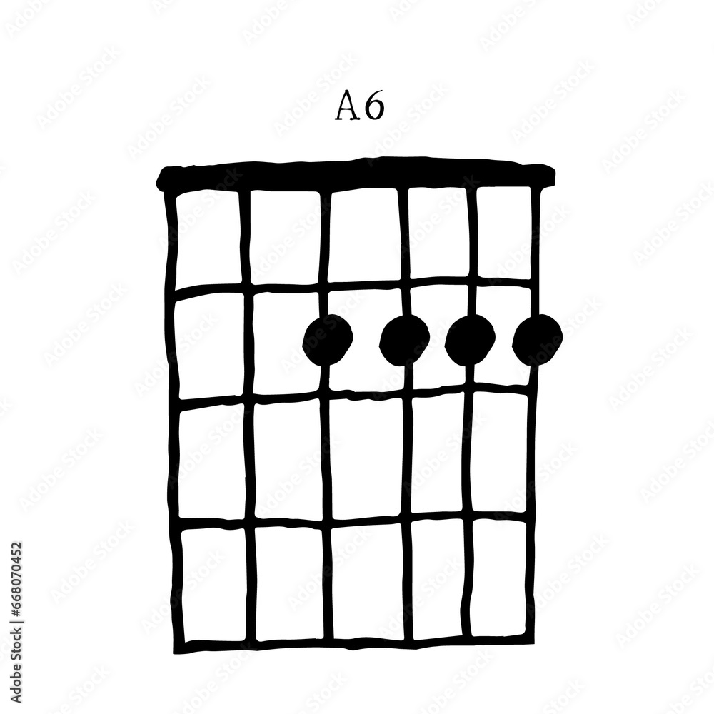 Guitar Chords doodle, note and melody hand drawn Guitar Chords doodle, note and melody hand drawn