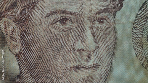 Old money. Yugoslavian money. Old paper money. Josip Broz Tito photo