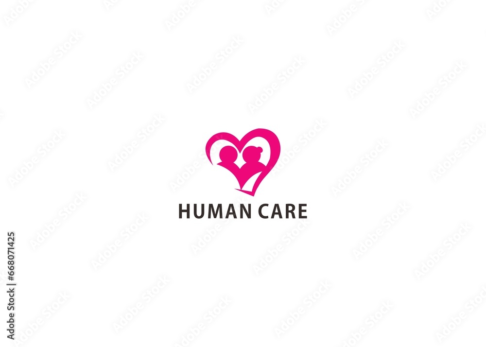 Creative Human Concept Logo Design Template