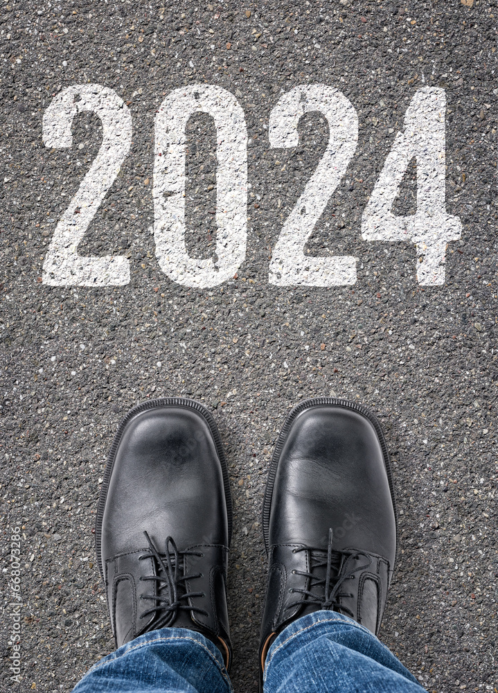 Fototapeta premium Text on the floor - 2024
