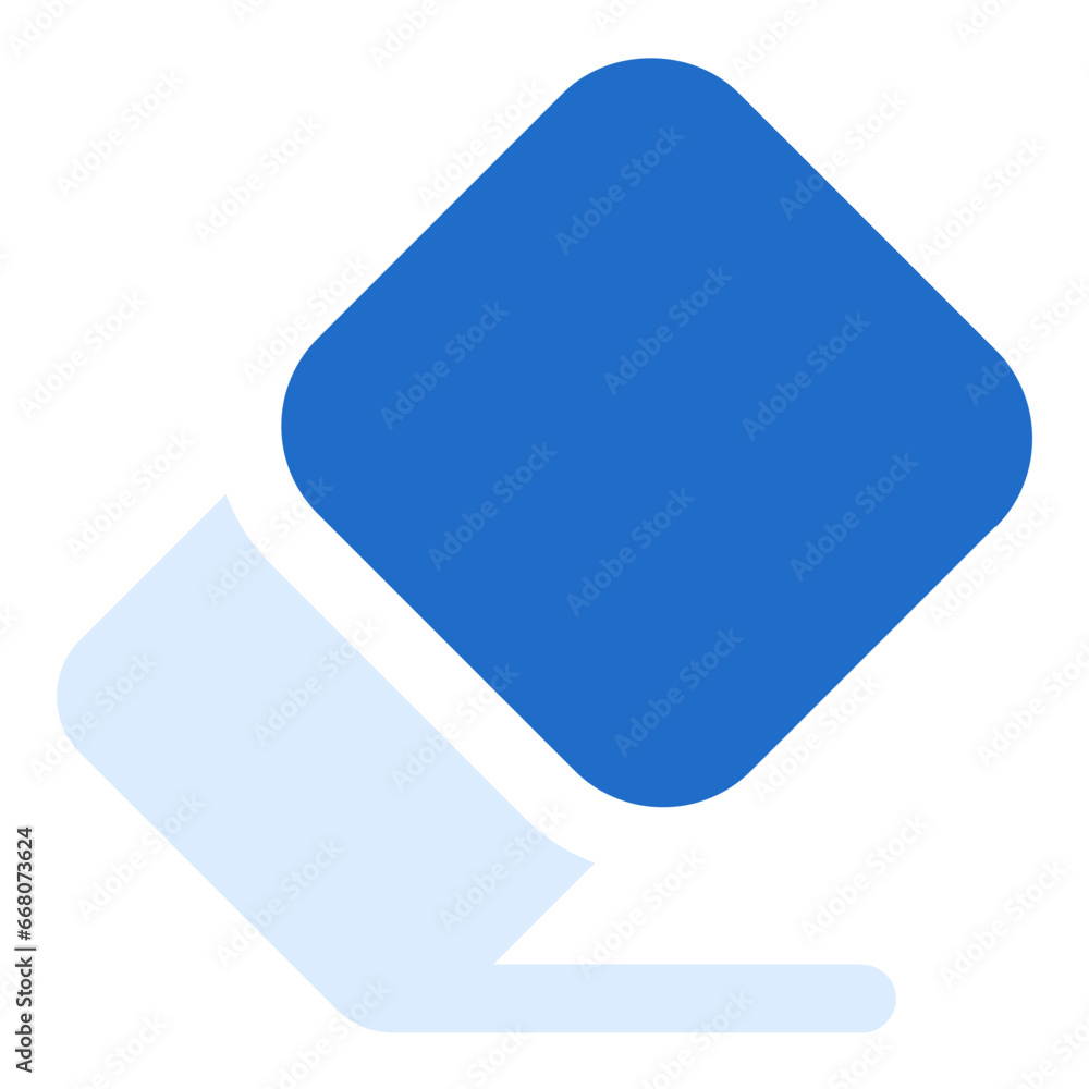 Eraser duo tone color icon Eraser duo tone color icon