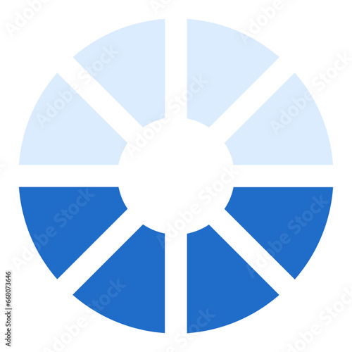 Color wheel duo tone color icon