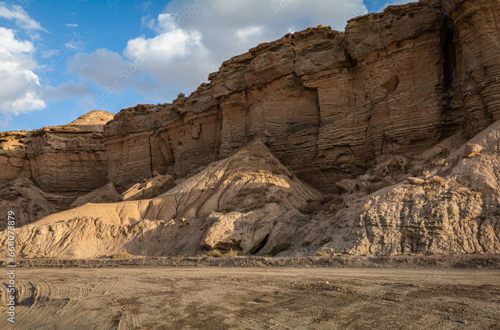 Yadan Landform on the Desert of Xinjiang, China