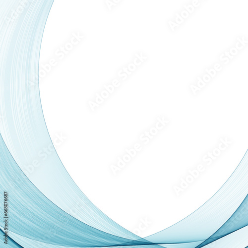 Abstract background with blue transparent wavy lines. eps 10