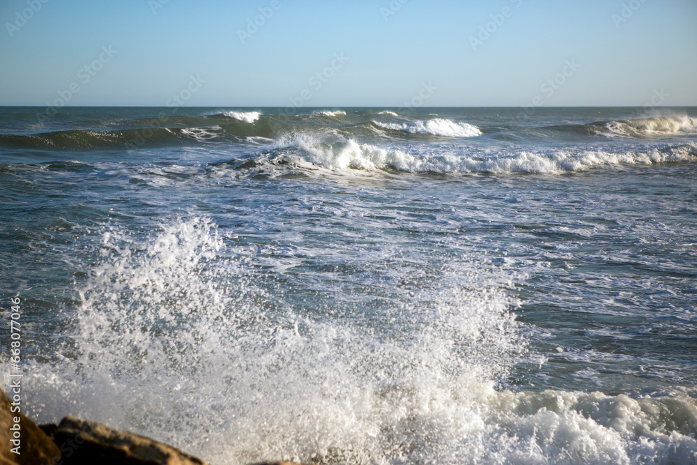 Fototapeta premium sea waves near the shore