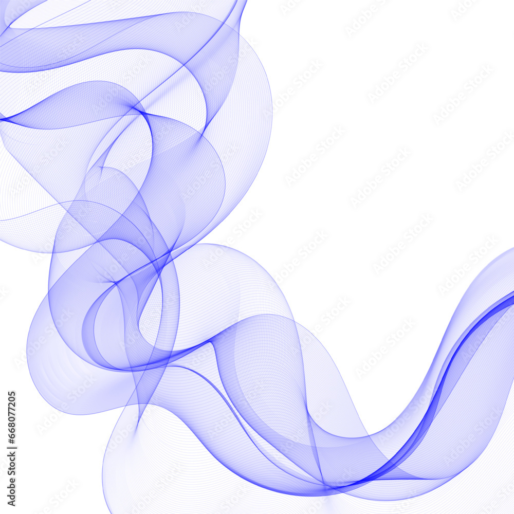 Naklejka premium Blue vector wave. advertising template. abstract pattern. eps 10