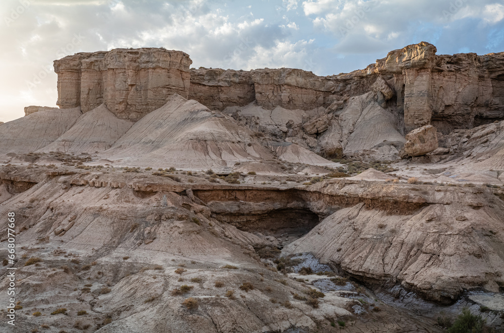Yadan Landform on the Desert of Xinjiang, China Yadan Landform on the Desert of Xinjiang, China