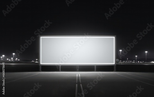 Airport hall billboard mockup. Business concept, indoor board.