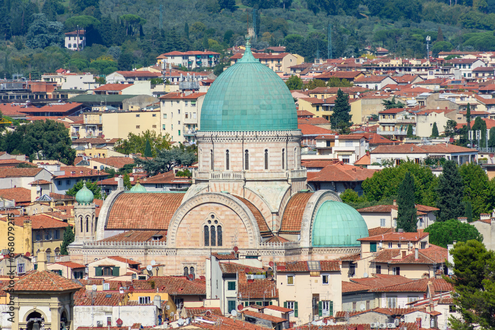 Great Synagogue of Florence in Italy