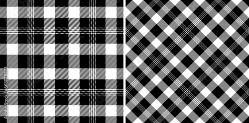 Textile seamless texture of fabric check vector with a background plaid pattern tartan.