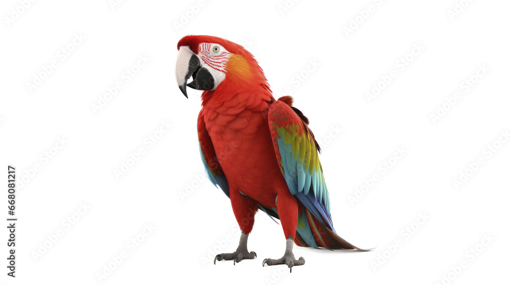 Fototapeta premium Beautiful red parrot