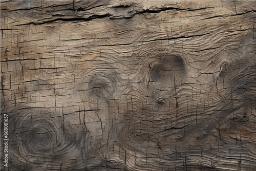 texture of old cracked wood with knots