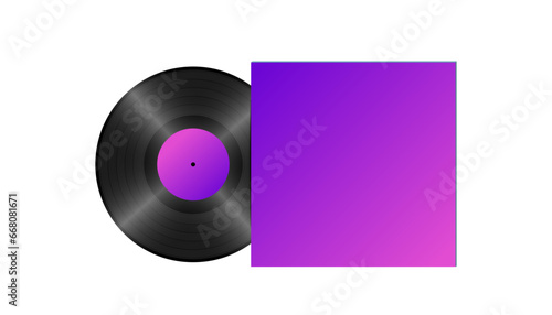 70's 80's 90's pink magenta vinyl lp bakelite concept vector illustration. Retro music background concept design isolated on white. 