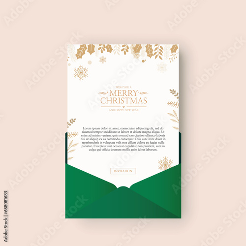 Christmas and New Year flyers, brochures, holiday cards templates