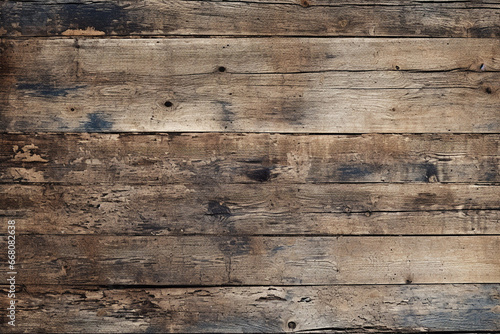 texture of old, damaged cracked rustic wooden boards with knots, generative AI