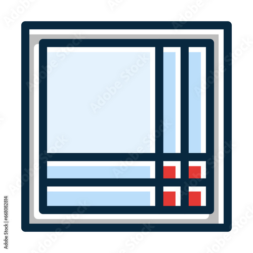 Handkerchief Vector Thick Line Filled Colors Icon Design Vector Thick Line Filled Colors Icon Design