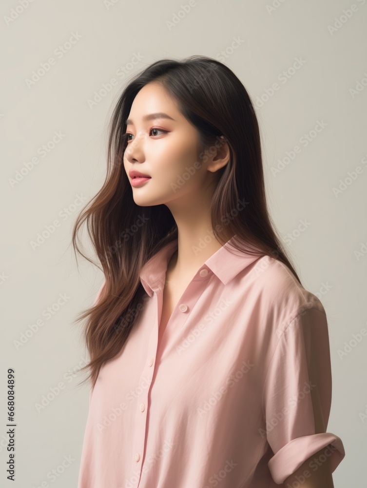 Portrait of beautiful young aisan woman. Portrait of beautiful young aisan woman.