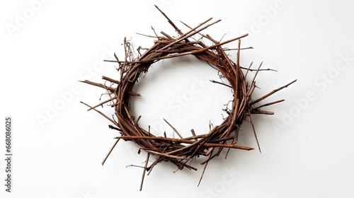 Symbolic wooden cross with ...