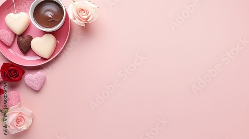 Top view photo of Valentine...