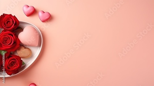 Top view photo of Valentine...