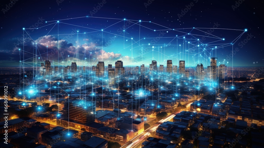 Wireless communication and information transmission on a smart city network connected to IoT and ICT Wireless communication and information transmission on a smart city network connected to IoT and ICT