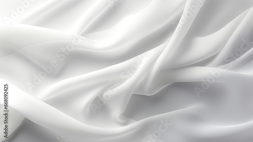 White translucent fabric wi...