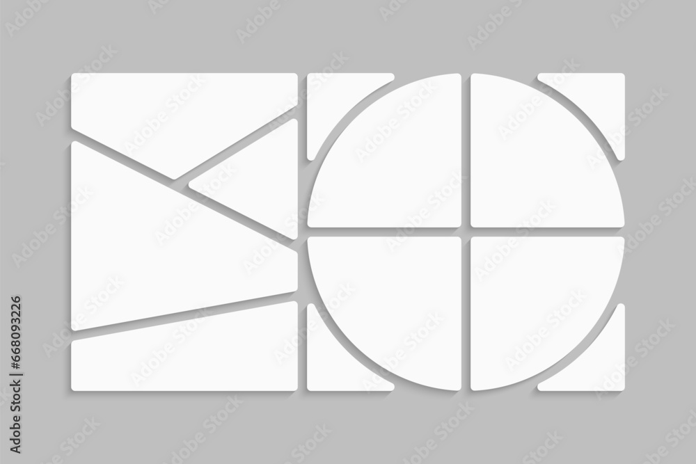 Template collage of eight frames, images, photo Template collage of eight frames, images, photo