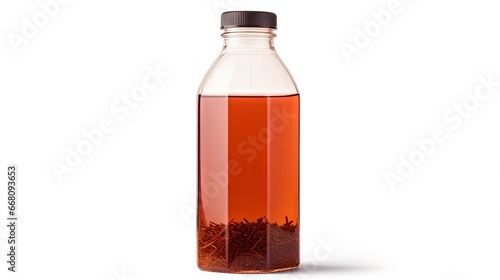 Tea in plastic bottle isola...