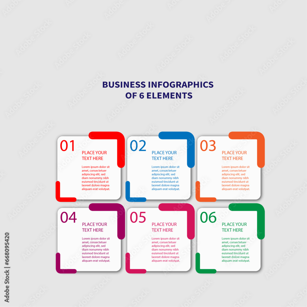 Obraz premium modern design template infographic