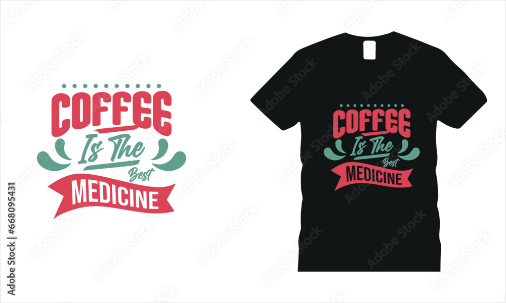 Vector coffee time trendy t-shirt design Vector coffee time trendy t-shirt design