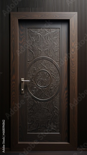 Interior door design in the apartment