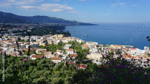 Fototapeta Naklejka Na Ścianę i Meble -  Panoramic view of Sorrento, the Amalfi Coast, Italy